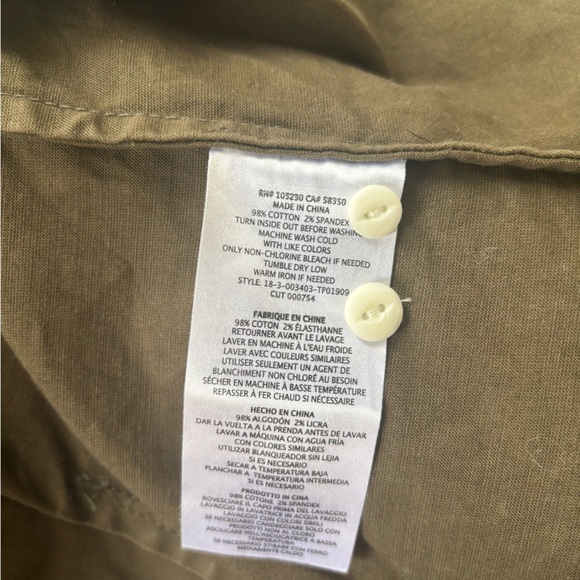 CURRENT ELLIOT | The tells button down shirt in rural green | size 1 - Picture 7 of 7